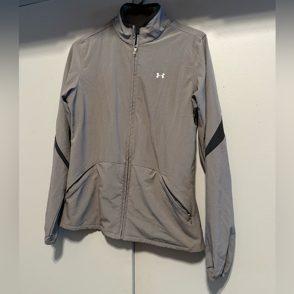 Under Armour - Gray Full-Zip Jacket (Size S) - Picture 1 of 9